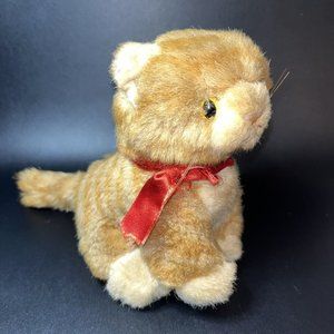 Vintage 1992 Mary Meyer Orange Tabby Cat Plush Stuffed Animal Toy Flaw READ